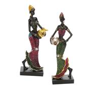2x Arte Africana per Ornamenti Da Stand