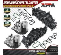 2x Aspirazione + 2x Servomotore per Audi A4 A5 A6 Q5 Q7 VW Touareg 2.7L 3.0L Tdi