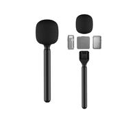2X Asta Portatile con Kit di Etichette Quadruple HTX Stick Portatile per Microfono Wireless per Mic/Moma/ Go/Relacart Microfono,B
