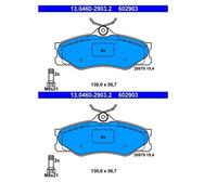 2x ATE 13.0460-2903.2 Kit Pastiglie Freno a Disco Ant. per VW Transporter III