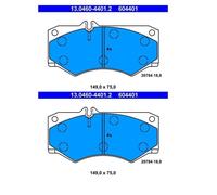 2x ATE 13.0460-4401.2 Kit Pastiglie Freno a Disco Ant. per Mercedes-Benz W460