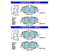 2x ATE 13.0470-2797.2 Kit Pastiglie Freno Disco Posteriore per Mini F56 F55 F57