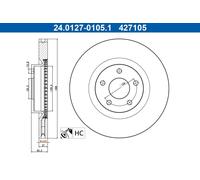 2x ATE 24.0127-0105.1 Disco freno Anteriore per FORD Focus Mk4 Hatchback (HN)