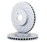 2x ATE 24.0136-0134.2 Disco freno adatto per MERCEDES-BENZ GLC (X253) CLS (C257)