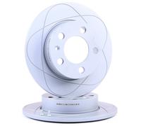 2x ATE 24.0309-0123.1 PowerDisc Disco freno Posteriore per VW Golf IV Hatchback