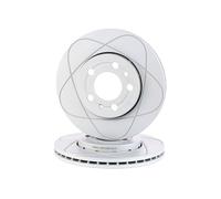 2x ATE 24.0322-0151.1 PowerDisc Disco freno Anteriore per VW Golf IV Hatchback