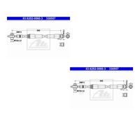 2X ATE Tubo Frenante Anteriore Per Audi TT 8N3 1.8 T 8N9 8L1 S3 Quattro