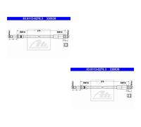 2X ATE Tubo Frenante Posteriore Adatto Per BMW 5 Serie E39 523I 520I 525TDS