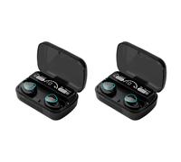 2X Auricolare wireless Bluetooth V5.1 Display LED Mini auricolare stereo con