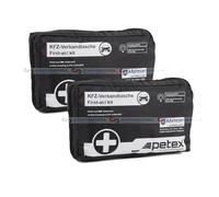 2X AUTO PKW Kit Di Pronto Soccorso Con Maschere DIN13164-2022