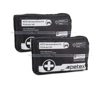 2X AUTO PKW Kit Di Pronto Soccorso Con Maschere DIN13164-2022