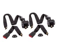 2x Automatico Auto Sedile Cinghia Universale 3 Punti Kit Cintura di Sicurezza