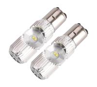 2x BA20D White LED Hi/Lo Beam Headlight Light Lamp Bulb
