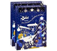 2X Baci Perugina Calendario dell'Avvento 2024 con Cioccolatini Fondente Luisa, Latte vellutato, Fondente 70% Intenso, Caffe' avvolgente e Perle 278g con Portachiavi CAIYA®