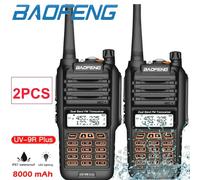 2X Baofeng UV-9R Walkie Talkie Ricetrasmittente VHF/UHF Dual Band Radio IP66