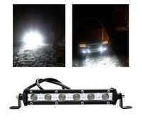 2x Barra Faro Led 18W Spot Luce Guidata Strada Offroad 12V 24V
