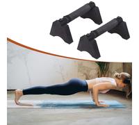 2x barre per flessioni in legno antiscivolo, maniglie per flessioni