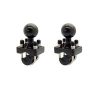 2X Base di Montaggio su Guida per Manubrio Bici da Moto con Doppio Bullone un U con Sfera da 1,5 Pollici per Fotocamera per per