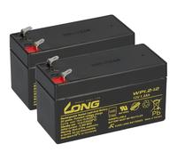 2X Batteria Al Piombo 12V 1,2Ah Compatibile Letto Di Cura Vitalia AGM VDS