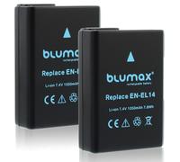 2x Batteria Blumax 7,4V 1050mAh per Nikon EN-EL14