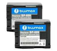 2x Batteria Blumax 7,4V 850mAh per Canon HF200,HF21,HG20,HG21,S100,HF G25