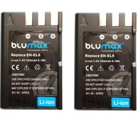 NEW Batteria BLUMAX per Nikon EN-EL9 EN-EL9A EN-EL9E DSLR-D40 DSLR-D40A 1100mAH