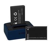 2x Batteria + Caricabatterie doppio tipo 010-11654 -03 Compatibile con Garmin VIRB, VIRB Elite/Monterra/Montana 600, 650... vedi descrizione!