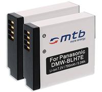 2x Batteria Compatibile con Panasonic DMW-BLH7, Compatibile con Lumix DMC-GF7 / DMC-GM1, GM5