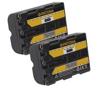 2x Batteria compatibile Patona 1300mah per Sony NP-FM500H