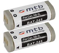 2x Batteria NB-9L per Canon Ixus 500 HS, 510 HS, 1000 HS, 1100 HS...vedi lista!