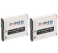 2x Batteria NP-BG1, FG1 compatibile con Sony Cyber-Shot HDR-GW55 // DSC-H3, H7, H9, H10, H20...+ vedi lista!