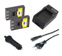 2x Batteria Patona + Caricabatteria casa/auto per Canon PowerShot S100,S110,S200