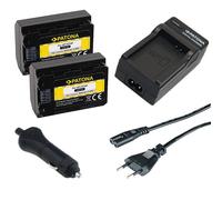 2x Batteria Patona + Caricabatteria casa/auto per Sony Alpha 7M3,A7 R III,A7 R 3