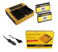 2x Batteria Patona + caricabatteria professionale dual LCD per Sony NP-BX1