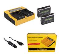 2x Batteria Patona + caricabatteria rapido DUAL LCD per Nikon D3300