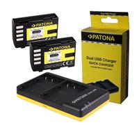 2x Batteria Patona + Caricabatteria rapido Dual USB per Panasonic Lumix DC-GH5