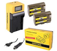 2X Batteria Patona + caricabatteria Synchron LCD per Canon Powershot G1,G2,G3,G5