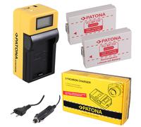 2x Batteria Patona + caricabatteria Synchron LCD USB per Canon Legria HF R28