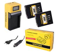 2x Batteria Patona + caricabatteria Synchron LCD USB per Lumix DMC-FZ7BS
