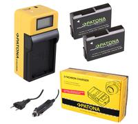 2x Batteria Patona + caricabatteria Synchron LCD USB per Nikon D3300
