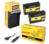 2x Batteria Patona + caricabatteria Synchron LCD USB per Nikon MB-D12,MB-D14