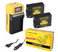 2x Batteria Patona + caricabatteria Synchron LCD USB per Panasonic DMC-GH2KS