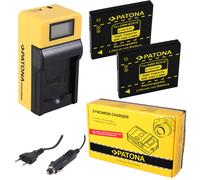 2x Batteria Patona + caricabatteria Synchron LCD USB per Panasonic DMW-BCK7