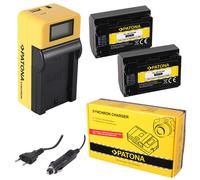2x Batteria Patona + caricabatteria Synchron LCD USB per Sony Alpha 9,BC-QZ1