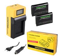 2x Batteria Patona + caricabatteria Synchron LCD USB per Sony HDR-PJ410