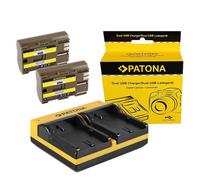 2X Batteria Patona + caricabatteria USB doppio per Canon Powershot G1,G2,G3,G5