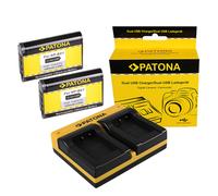 2x Batteria Patona + caricabatteria USB doppio per Sony NP-BX1