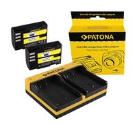 2x Batteria Patona + caricabatteria USB dual per Pentax K-5 SLR,K5 DSLR