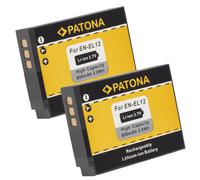 2x Batteria Patona compatibile 800mAh per Nikon Coolpix S9100,S9200,S9300,S9400