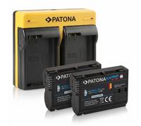 2x Batteria Patona Platinum + caricatore DUAL USB per Nikon EN-EL15,EN-EL15B